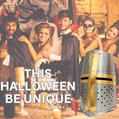 Templar Crusader Knights Helmet – Handcrafted Steel Medieval Armor | Wearable Adult Costume