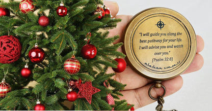 Cadeaux religieux – Boussole du chemin de Dieu – Cadeaux chrétiens catholiques pour le baptême, la confirmation, la communion, l'anniversaire et Noël.