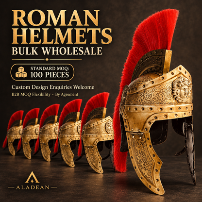 Aladean Roman helmet wholesale manufacturer from India