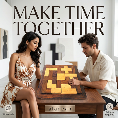 Aladean square wooden puzzle wholesale gifts