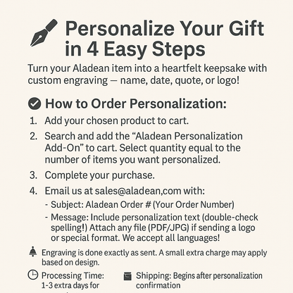 Aladean Personalization Add-On