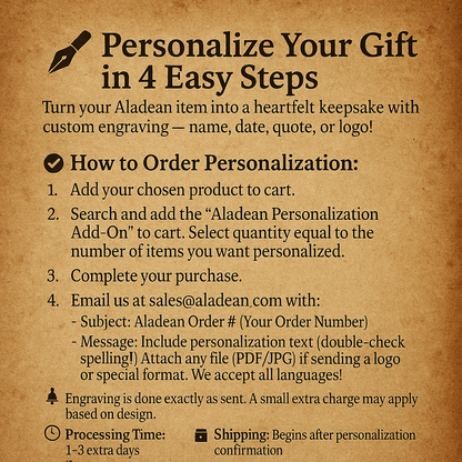 Aladean Personalization Add-On