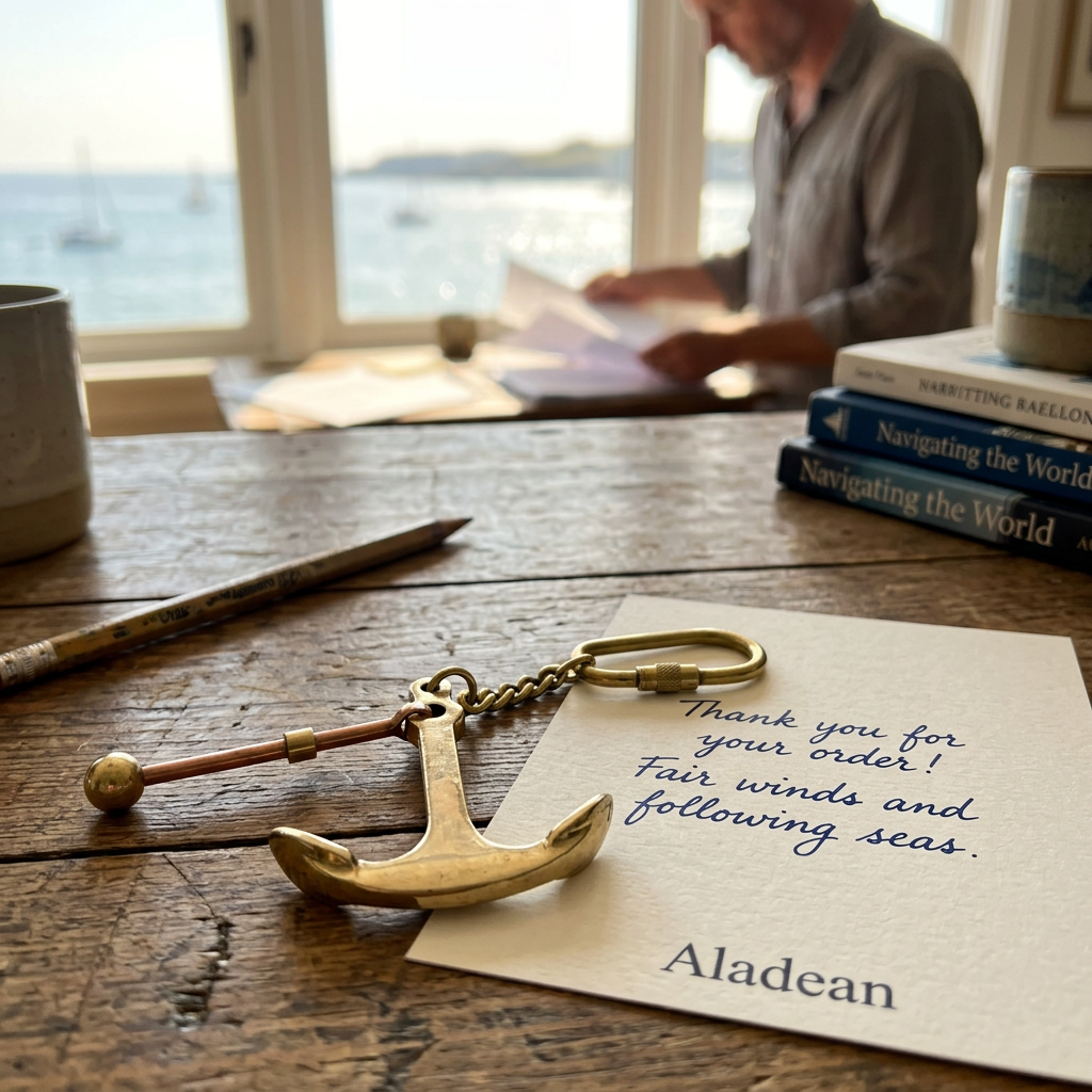 Anchor keychain real-life office
