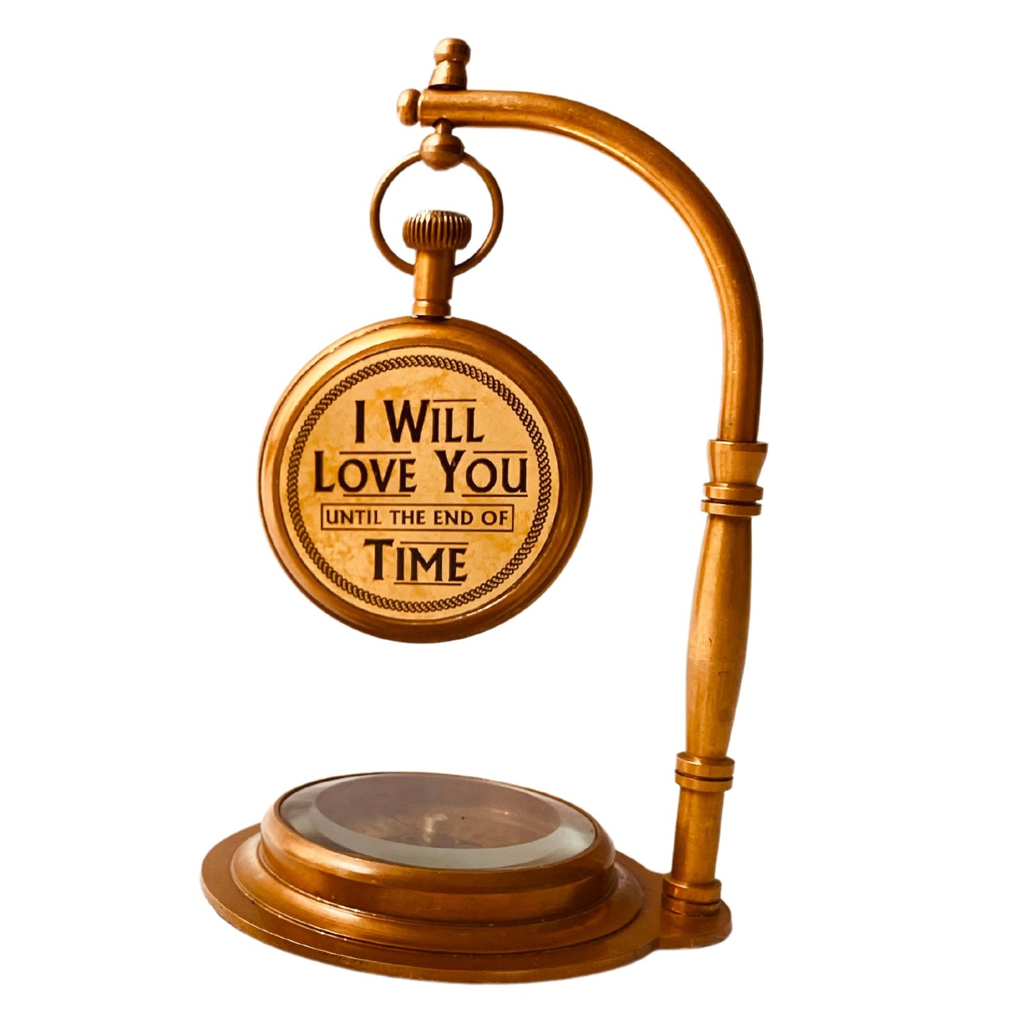 Personalized Table Clock - Custom Engraved Gift with Your Own Text