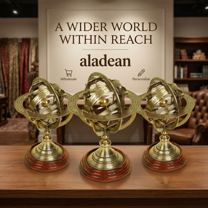 Brass armillary globe wholesale heritage decor