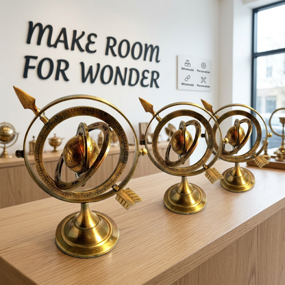 Brass armillary sphere wholesale heritage decor