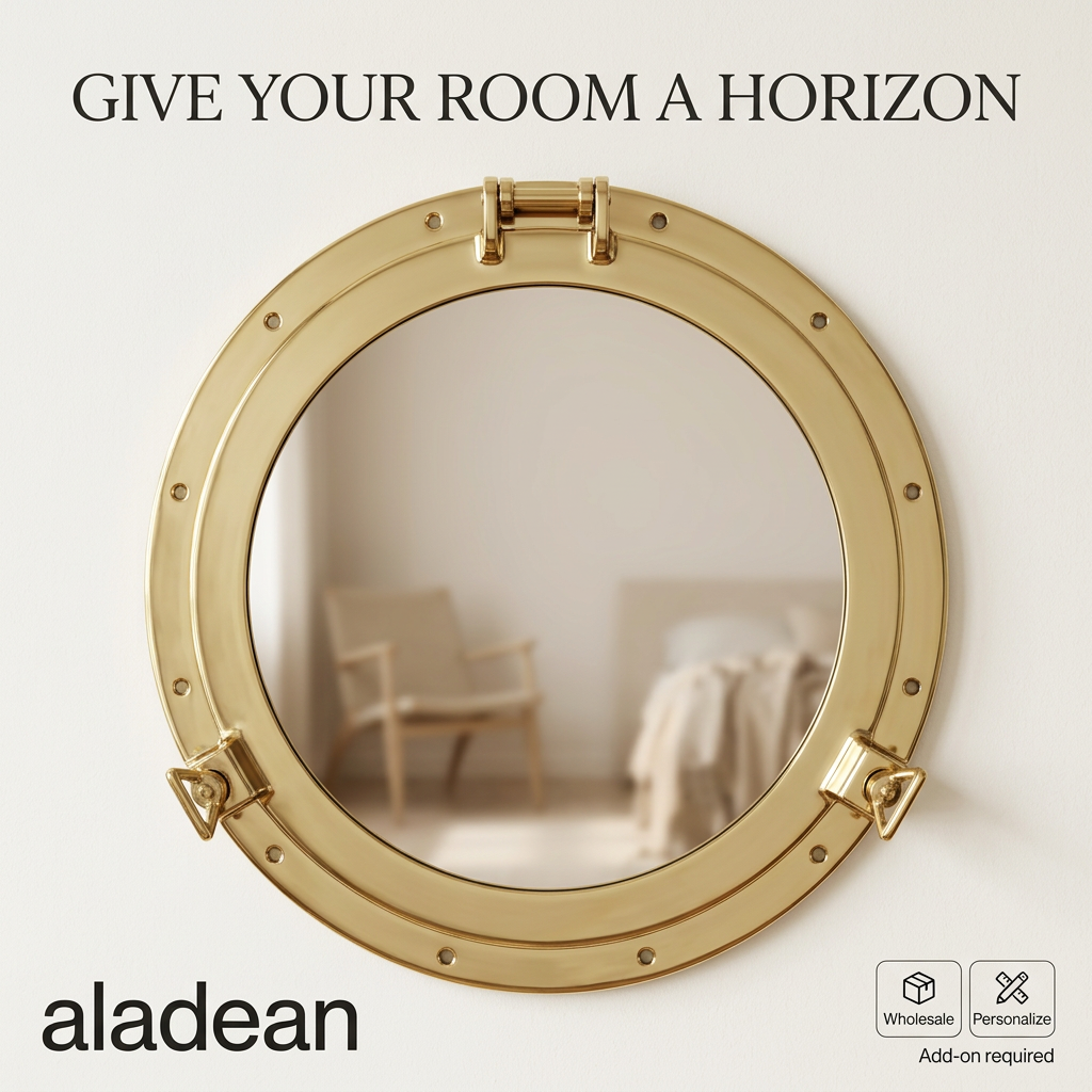 Brass porthole mirror wholesale supplier