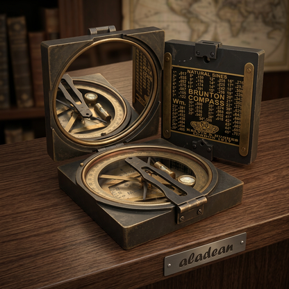 Brunton-style compass trade display