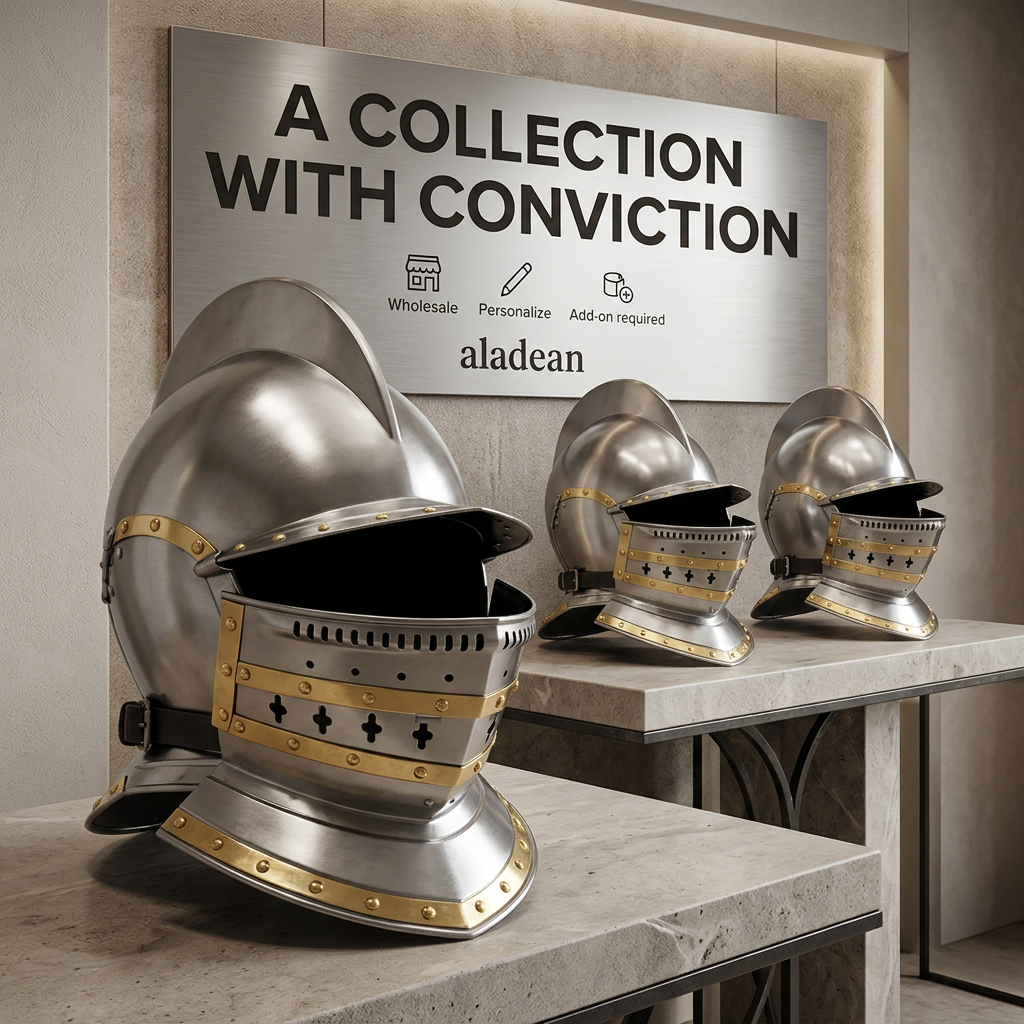 Burgonet helmets wholesale display decor