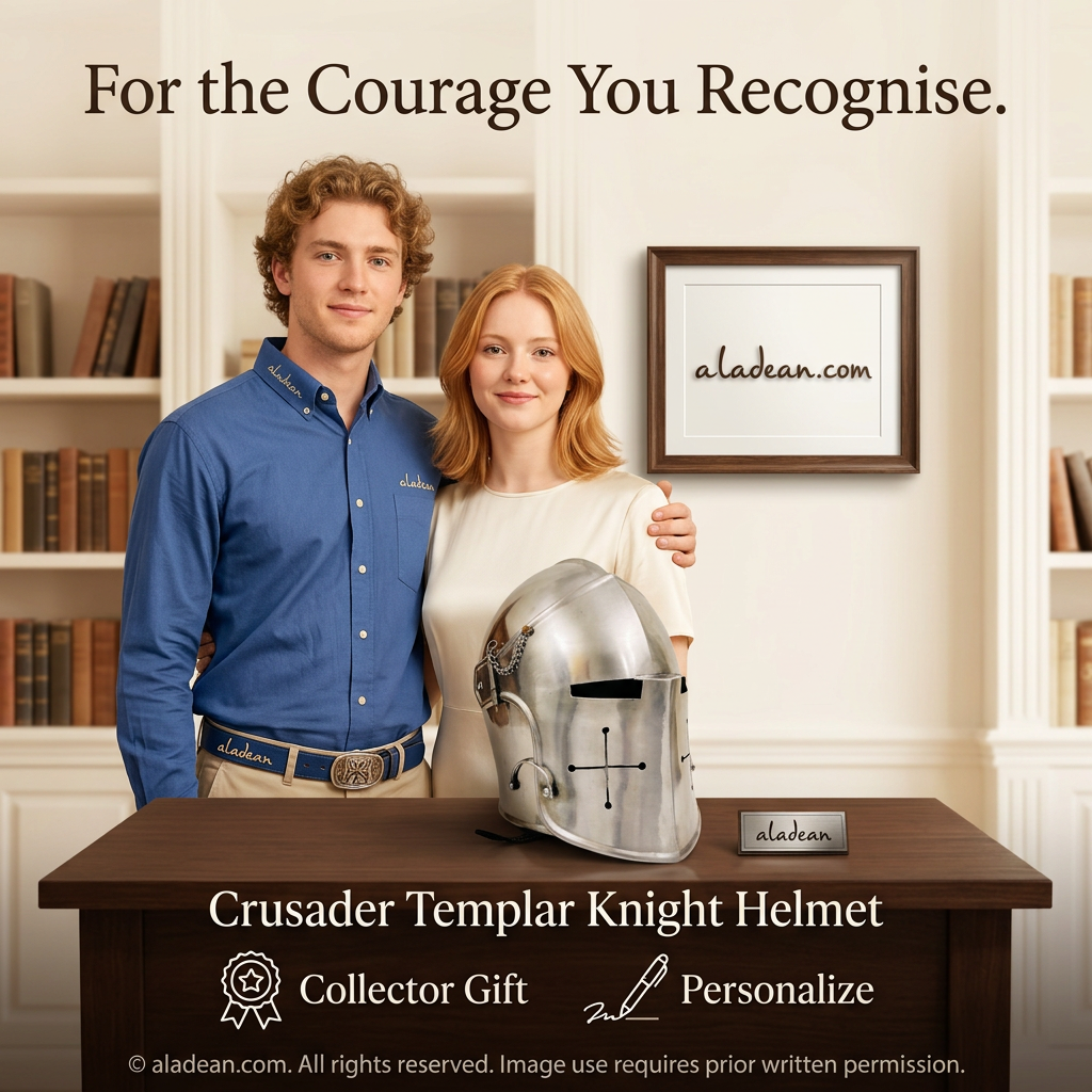 Crusader Templar knight helmet collector gift ad
