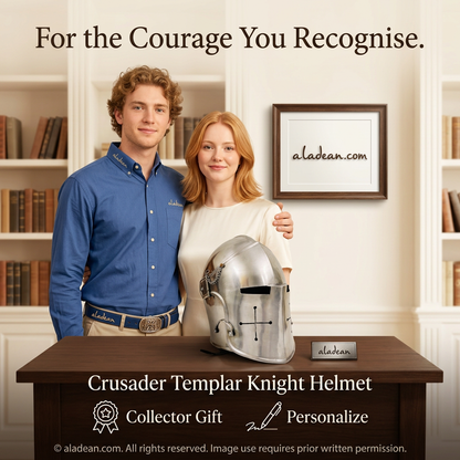 Crusader Templar knight helmet collector gift ad