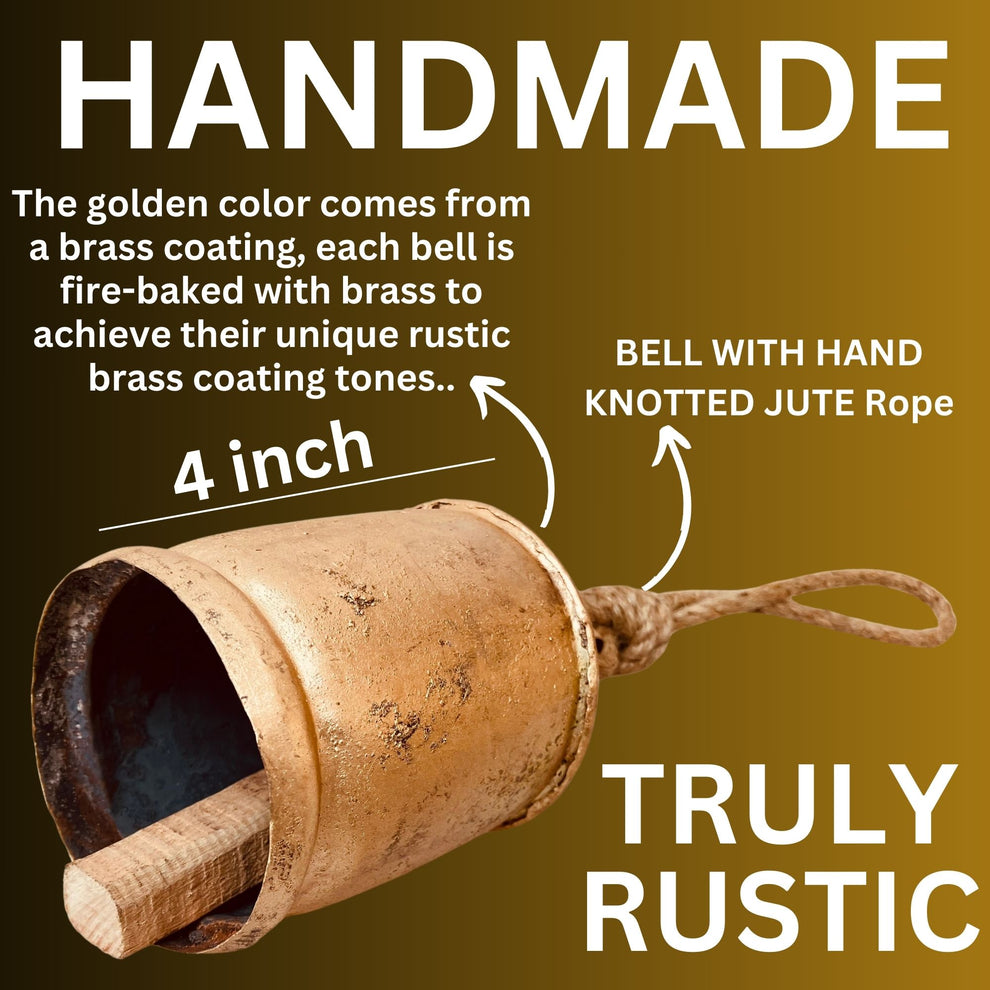 Rustic Decorative Bells Harmony Cow Bell (4-inch) – aladean
