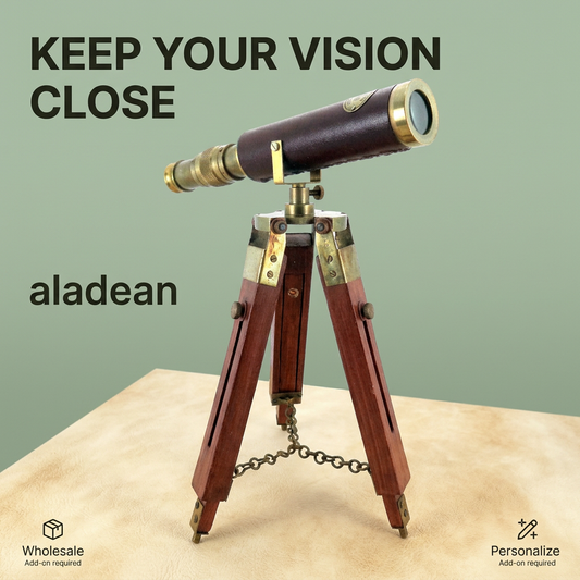 Desk telescope hero advertisement, Keep Your Vision Close