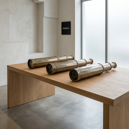 Faceted spyglass showroom