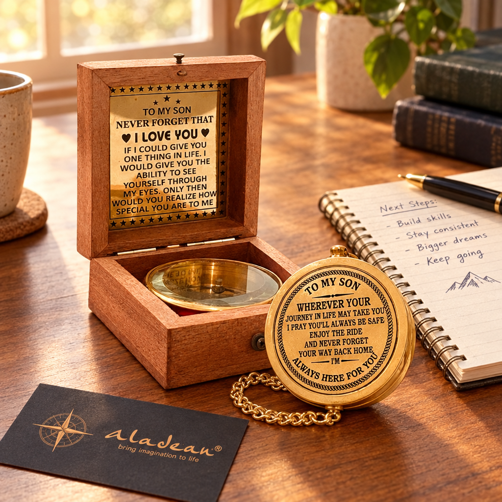 Gift-for-son compass keepsake lifestyle