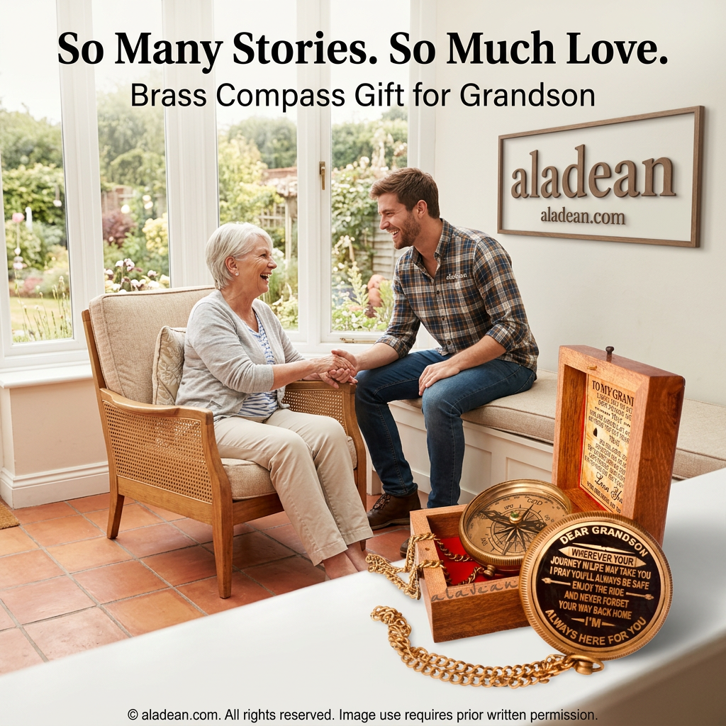 Grandson compass gift from grandma