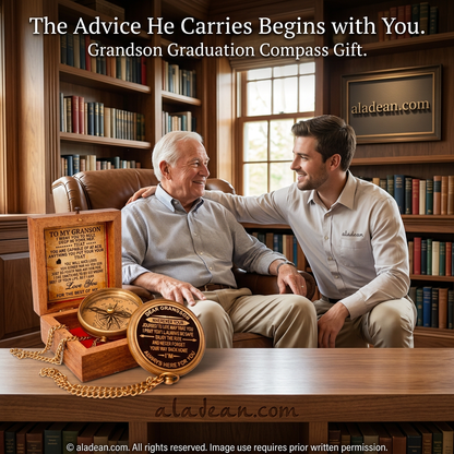 Grandson graduation compass gift