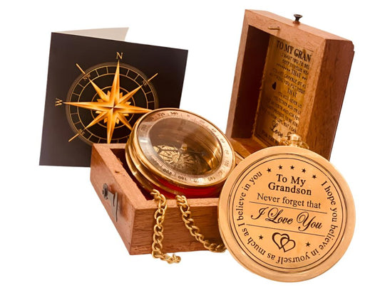 order gift for grandson online shop with best price engraved compass