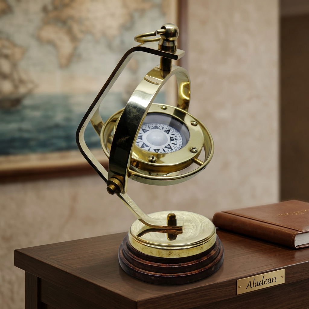 Hanging compass hospitality display
