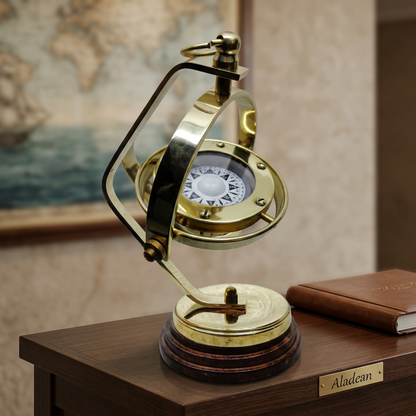 Hanging compass hospitality display