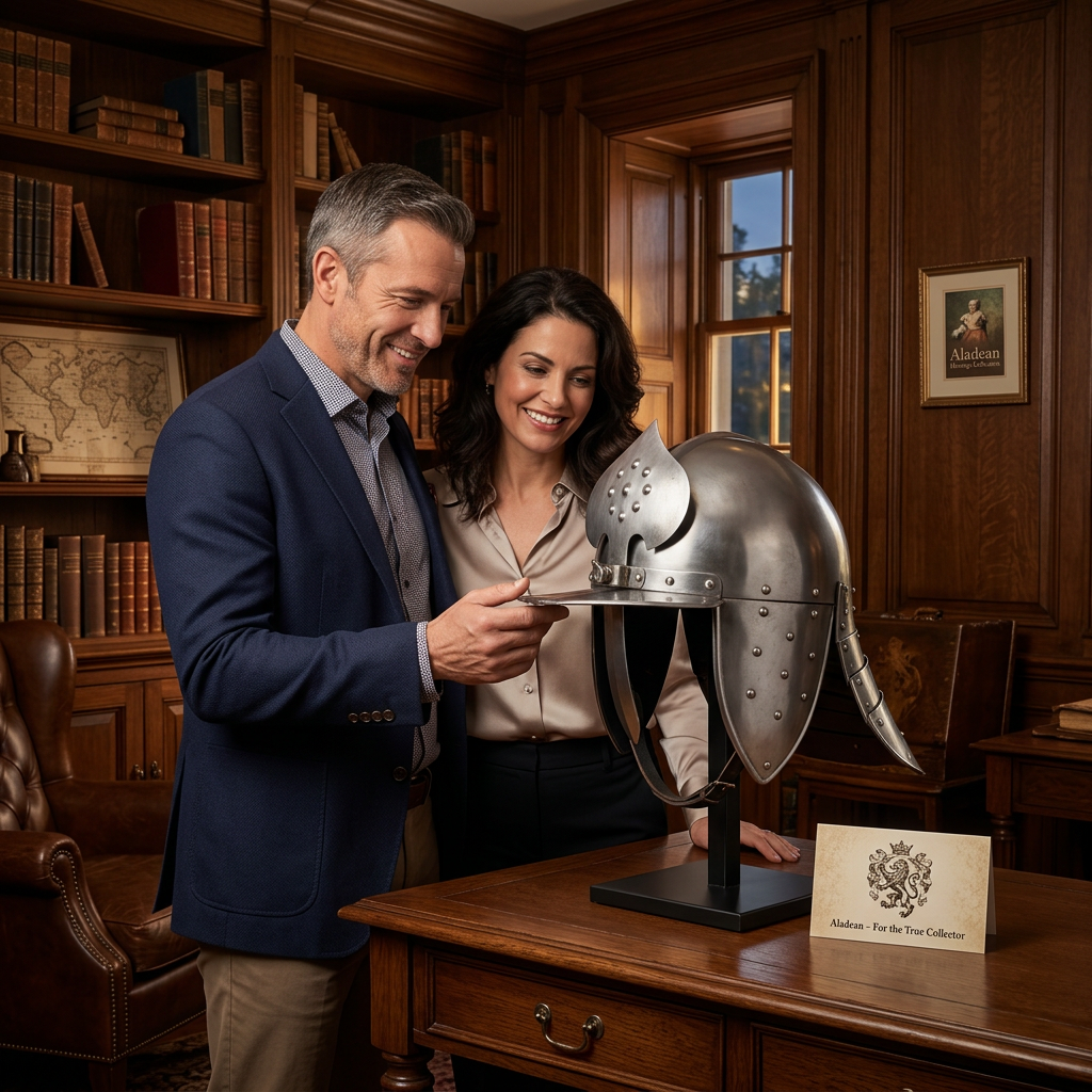 Hussar helmet collector gift scene