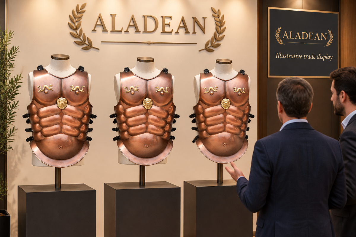 Illustrative breastplate trade display