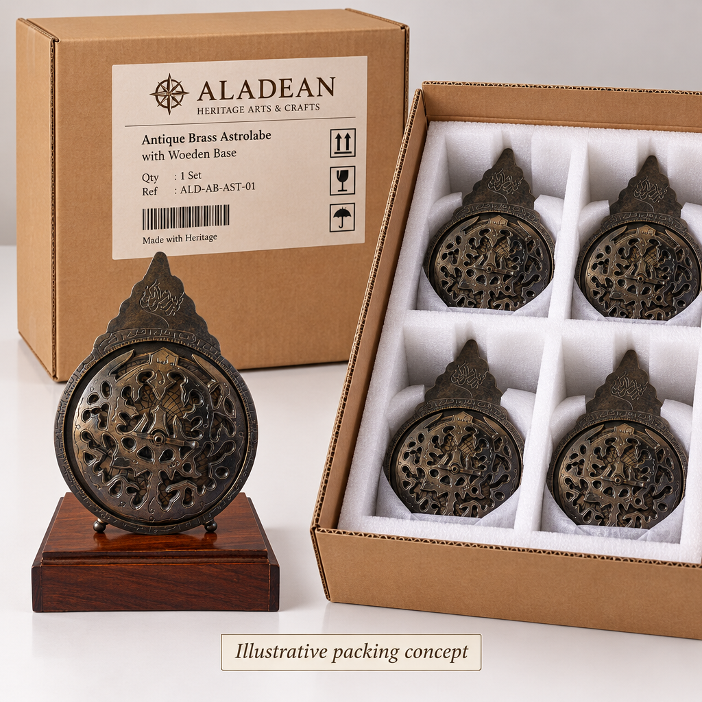 Illustrative wholesale astrolabe packing concept