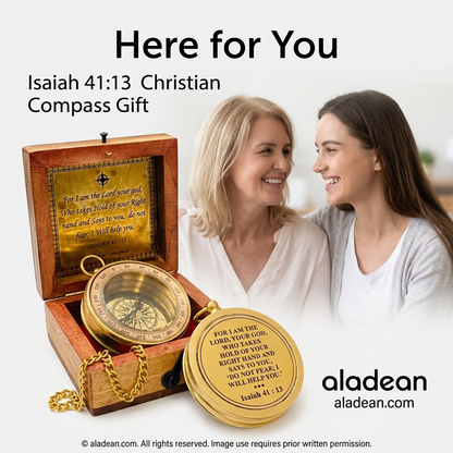 Isaiah 41:13 Christian encouragement compass