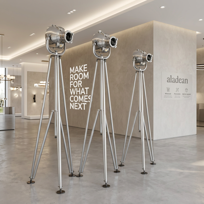 Metal tripod spotlight floor lamp wholesale