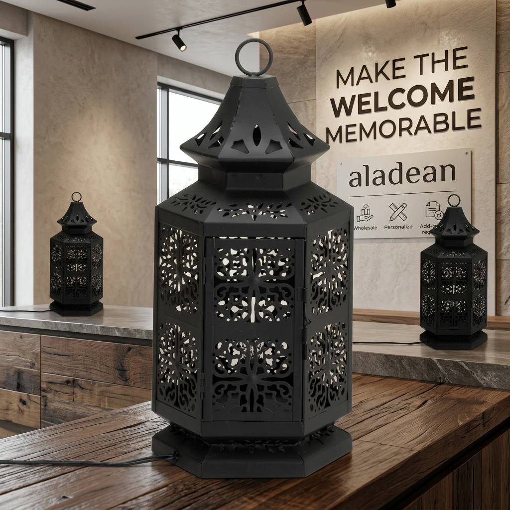 Moroccan-style pierced table lamp wholesale decor