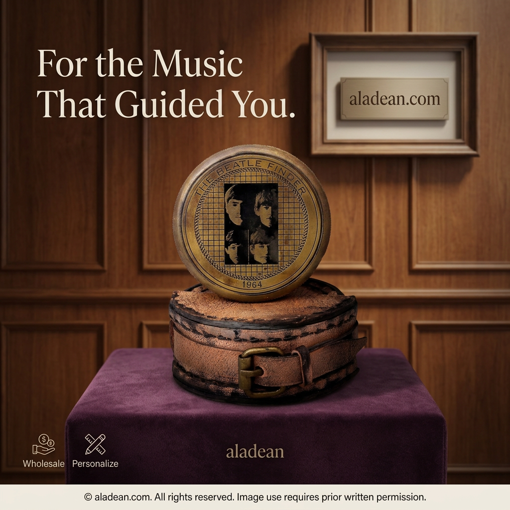 Music-inspired brass compass wholesale