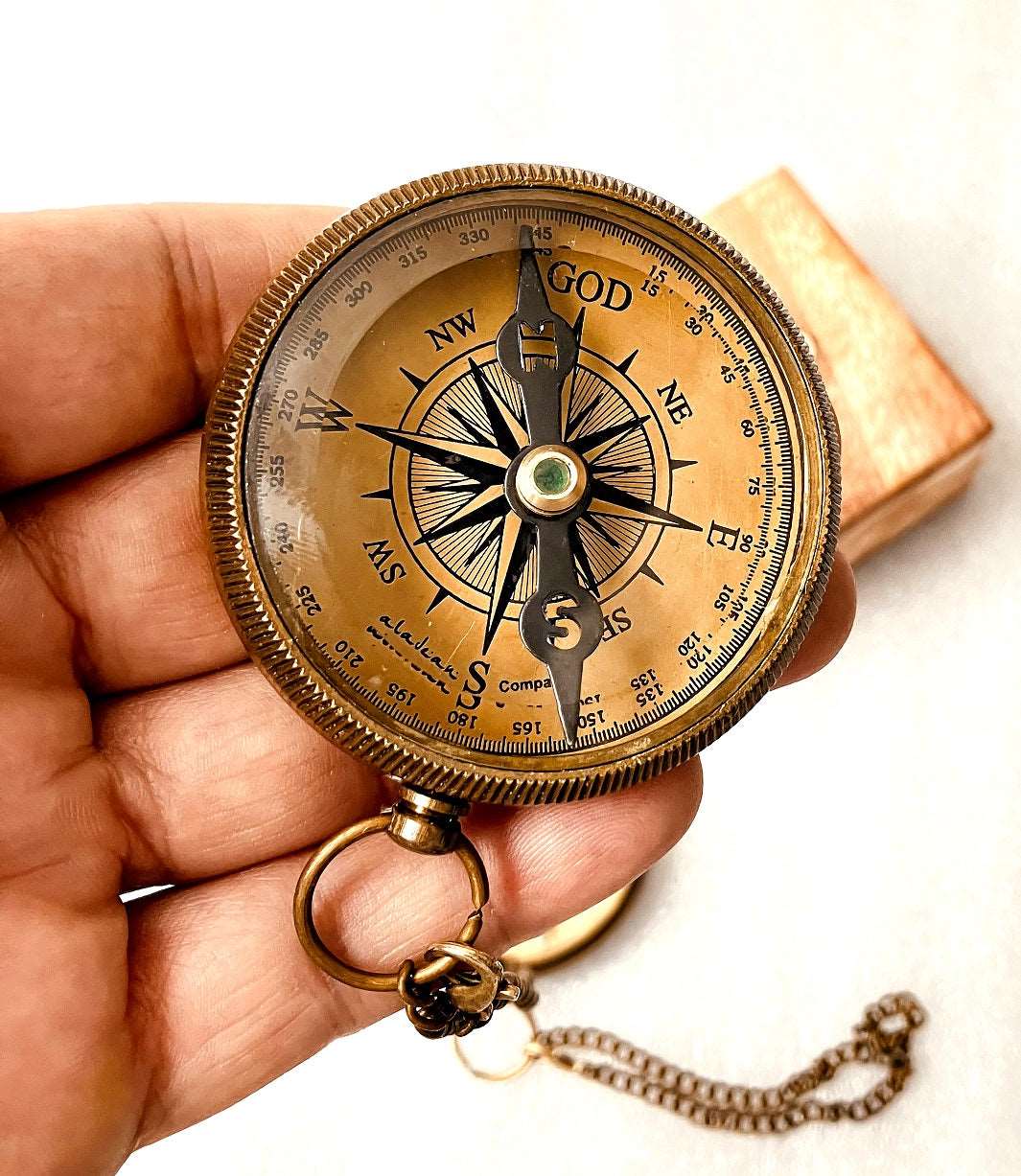 Inspiration gift for son from mom dad - Engraved compass with meaningful quote