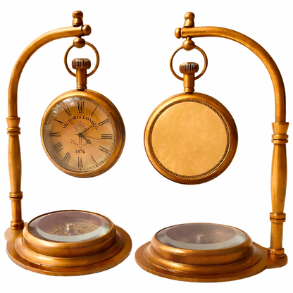 Personalized Table Clock - Custom Engraved Gift with Your Own Text