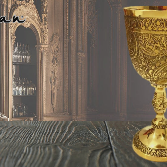 Celebrate Royalty with Aladean Vintage Chalice Medieval Goblets