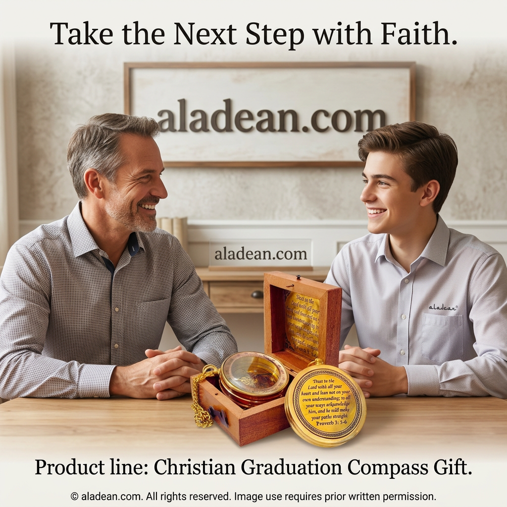 Proverbs Christian graduation compass gift