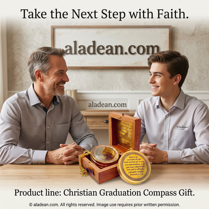 Proverbs Christian graduation compass gift