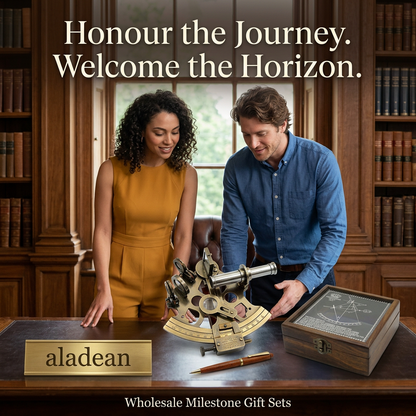 Retried sextant milestone gift advertisement