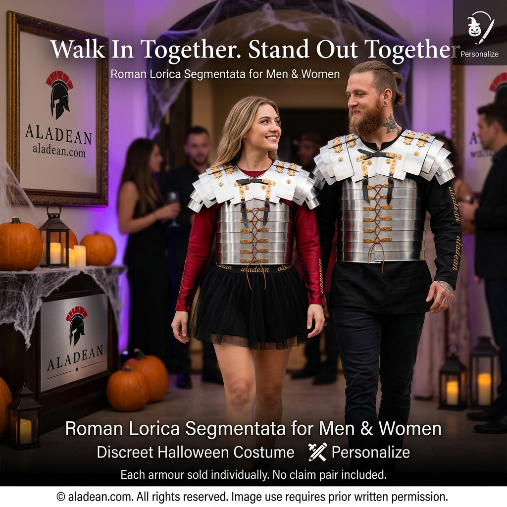 Roman Lorica Segmentata Halloween couple retail ad