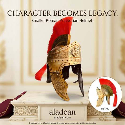 Roman Praetorian Helmet with Red Crest