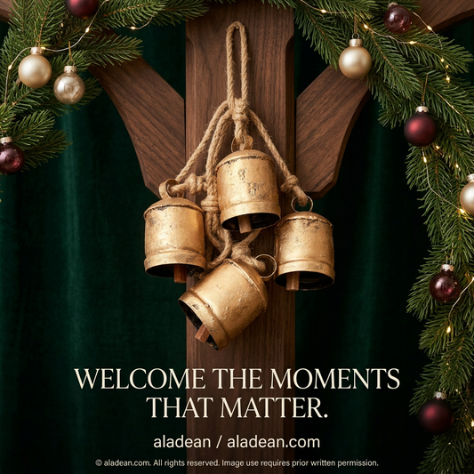 Rustic Christmas Bell Cluster