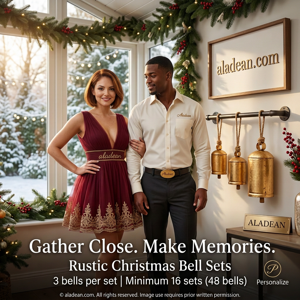 Rustic Christmas bell sets with jute ropes