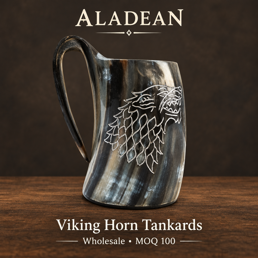 Square Aladean Viking horn mug hero image