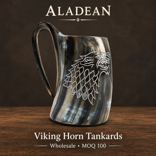 Square Aladean Viking horn mug hero image