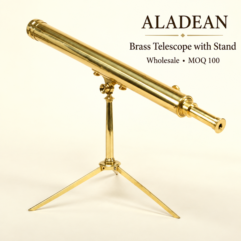 Square brass telescope wholesale hero
