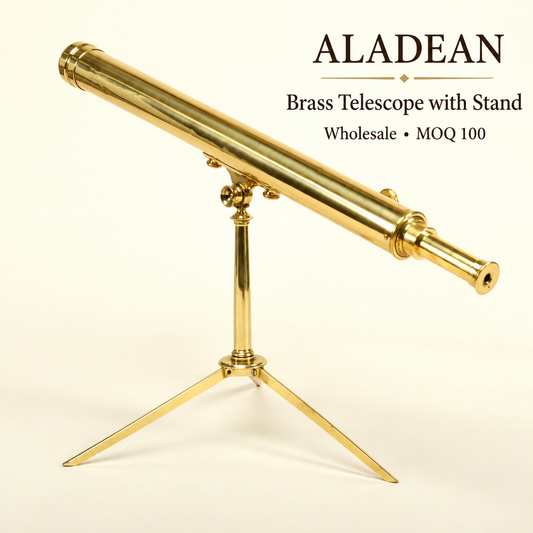 Square brass telescope wholesale hero