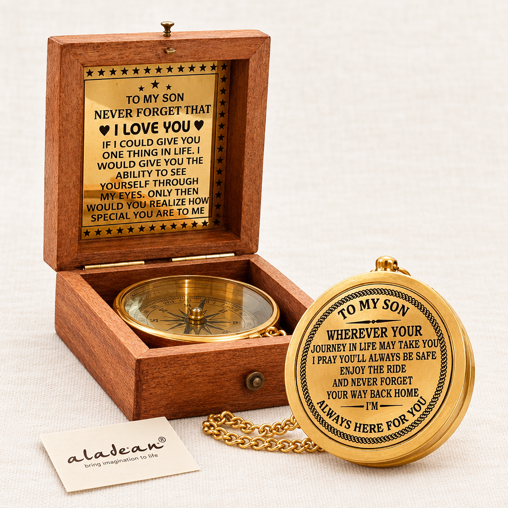 Square gift-for-son compass hero