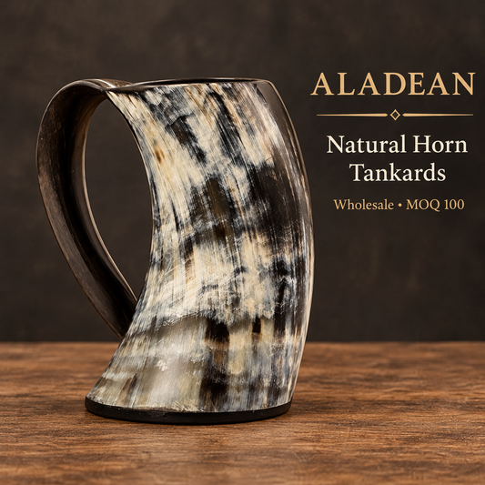 Square wholesale horn tankard hero