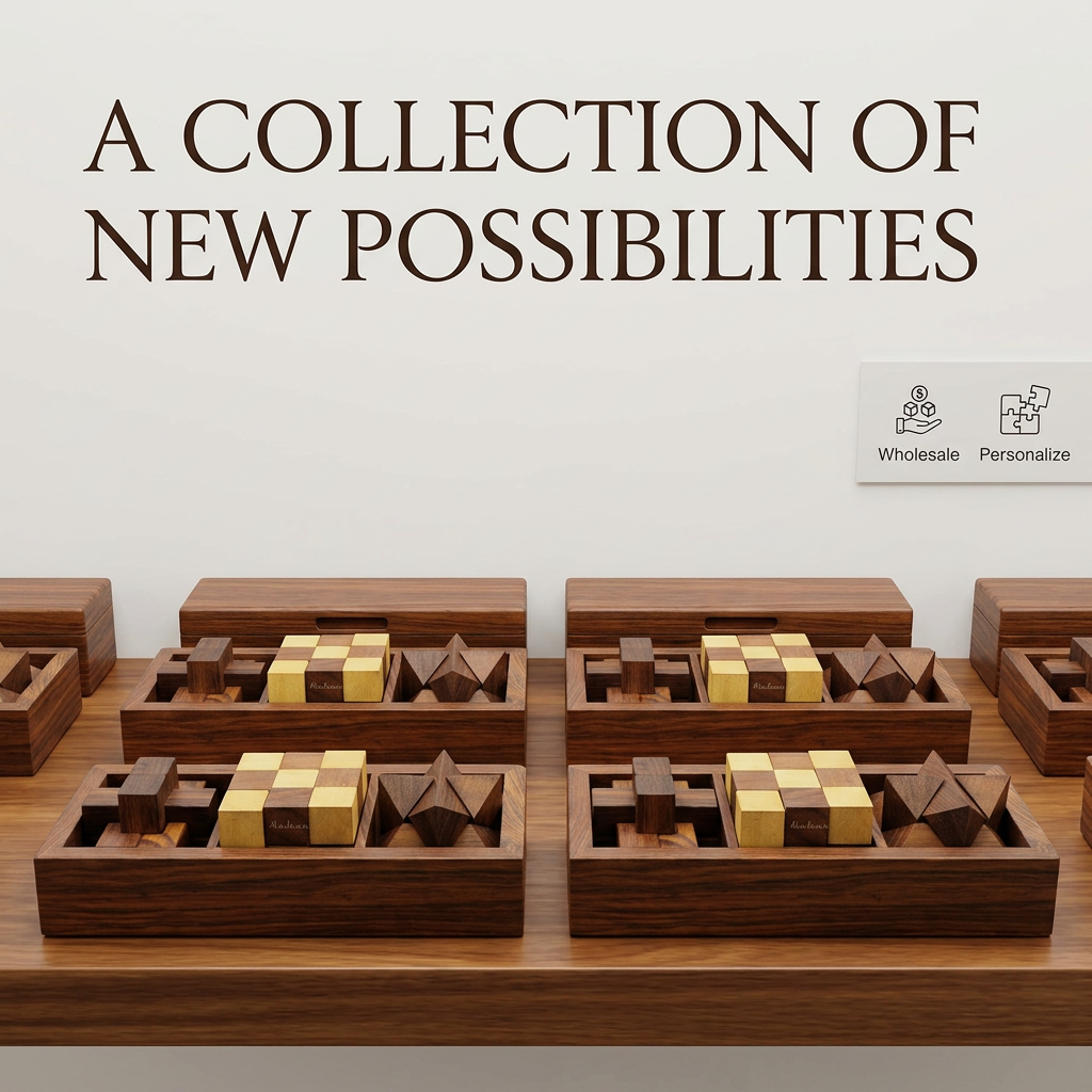 Three wooden puzzles wholesale games