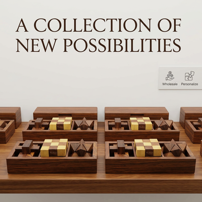 Three wooden puzzles wholesale games