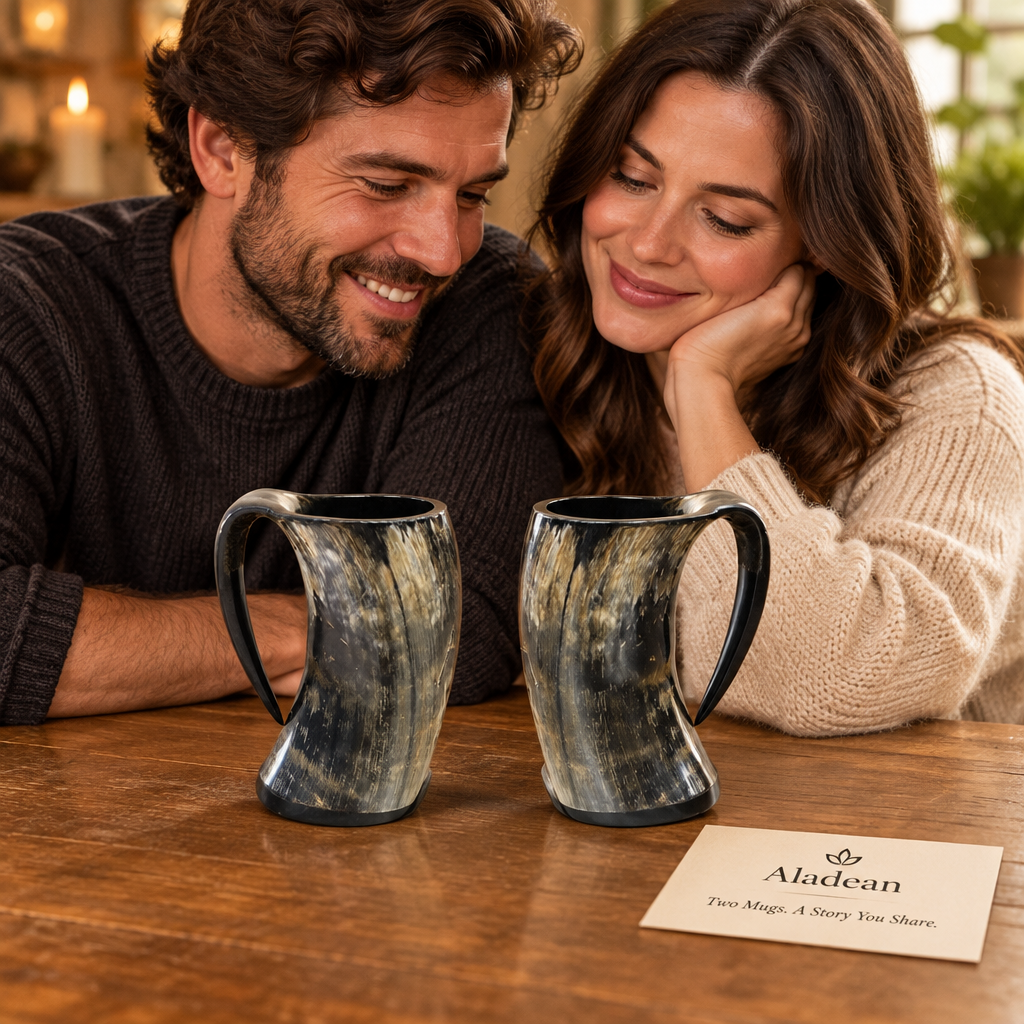 Two horn mugs anniversary gifting